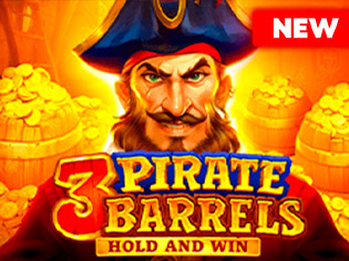 3 Pirate Barrels Hold And Win